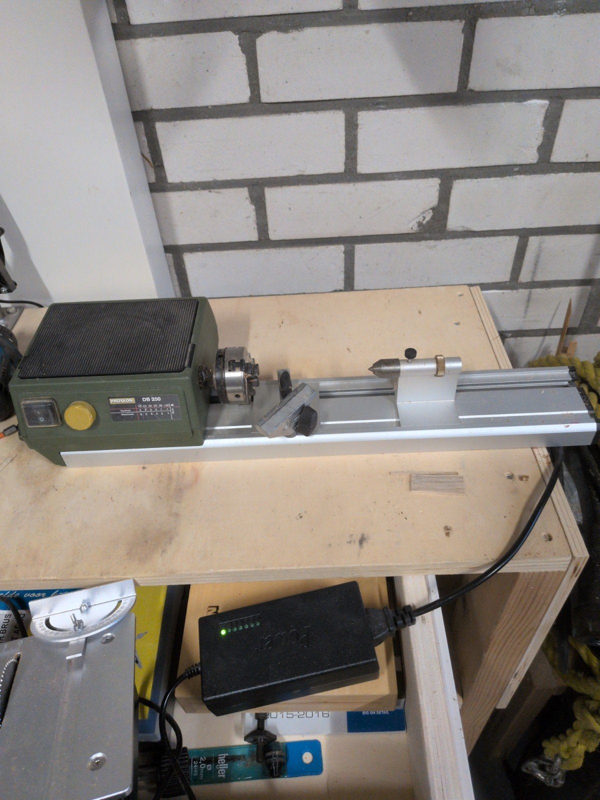 Proxxon DB 250 Houtdraaibank micro, Ophalen of Verzenden, Gebruikt, Houtdraaibank, Minder dan 500 mm