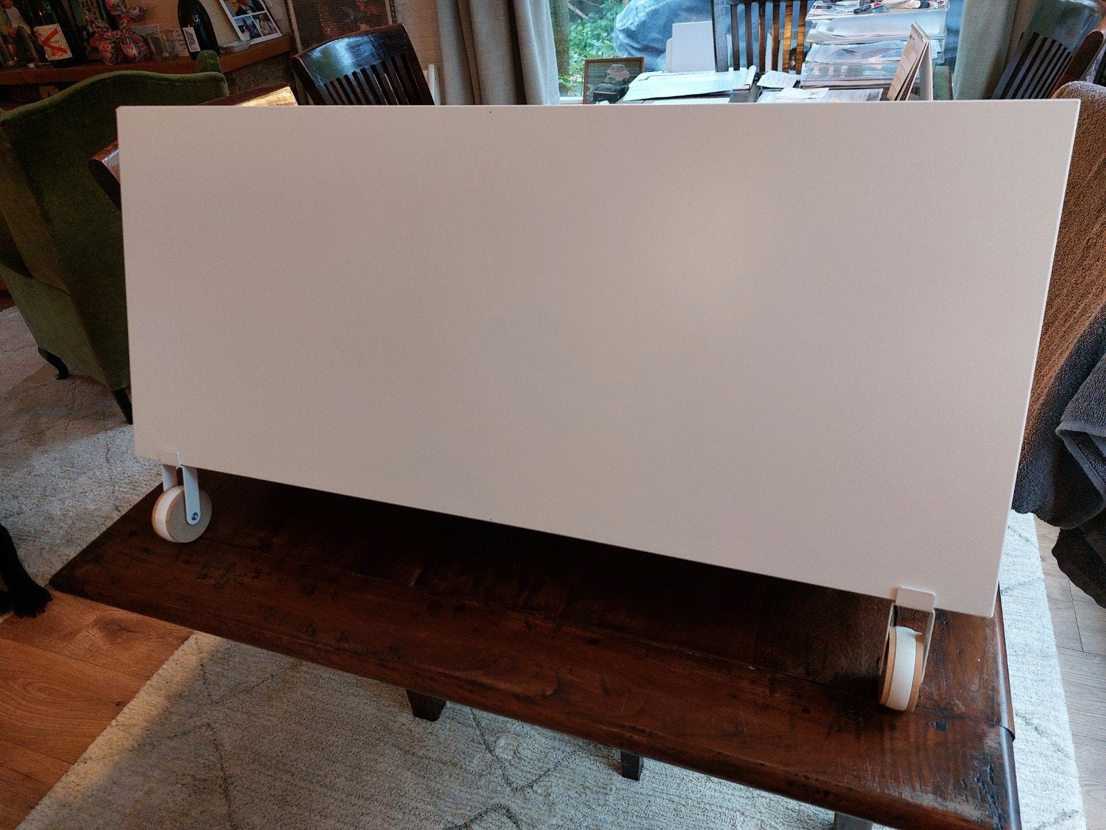 BILLY LADE WIT MET WIELEN  80X28X44, Ophalen, 5 laden of meer, 50 tot 100 cm, Zo goed als nieuw