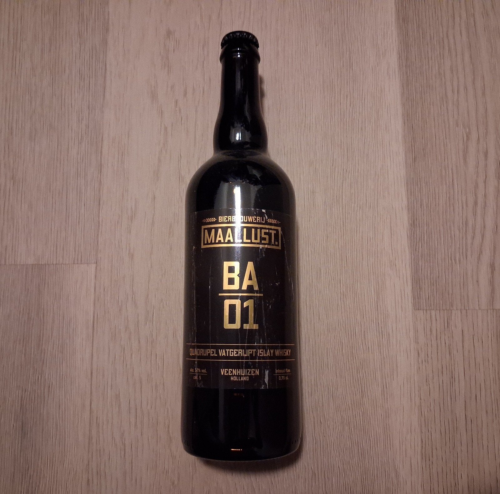 Maallust BA 01 Barrel Aged Quadrupel Islay Whisky, Ophalen, Nieuw