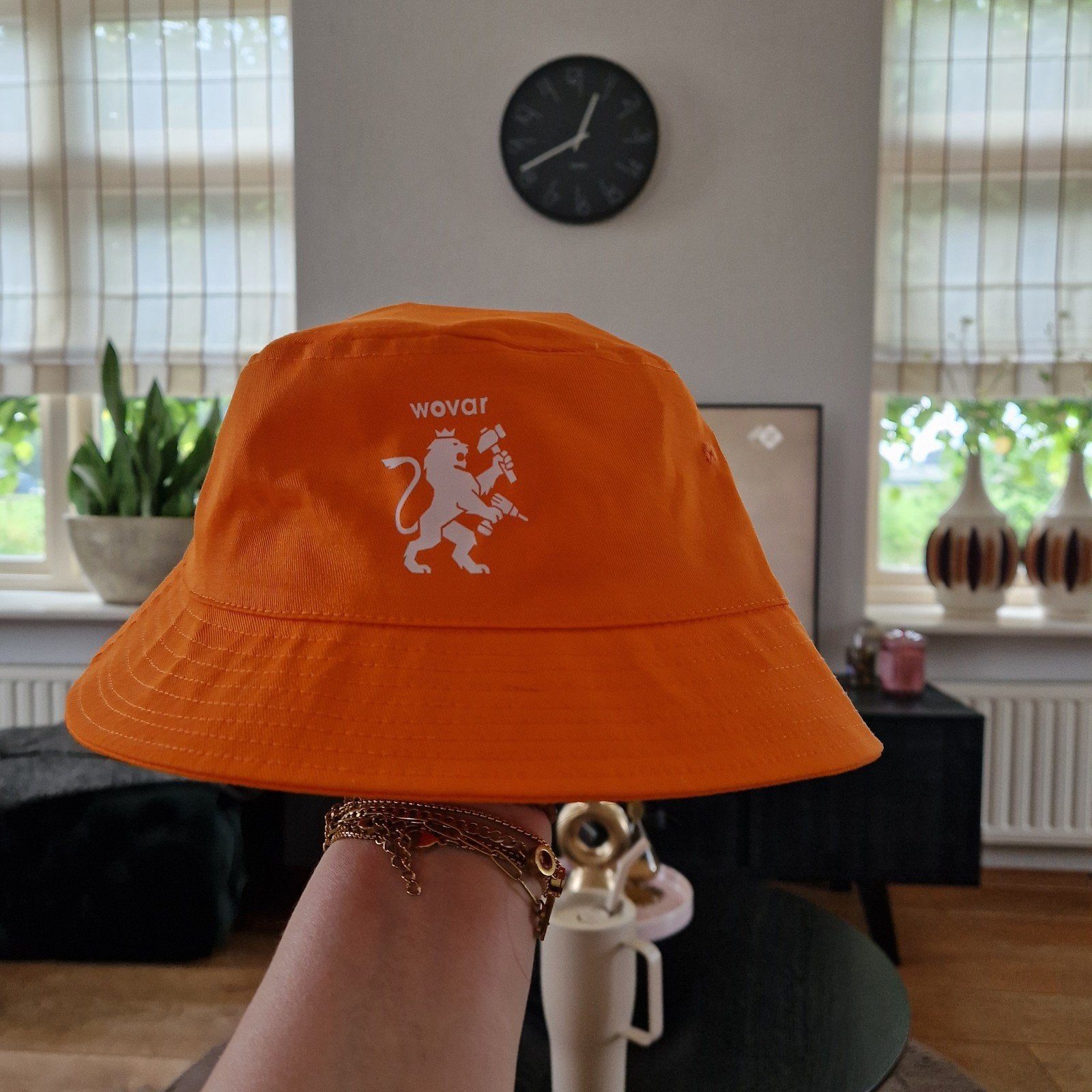 Oranje Wovar Bucket Hat - Nieuw wk muts, Ophalen of Verzenden, Nieuw, One size fits all, Hoed