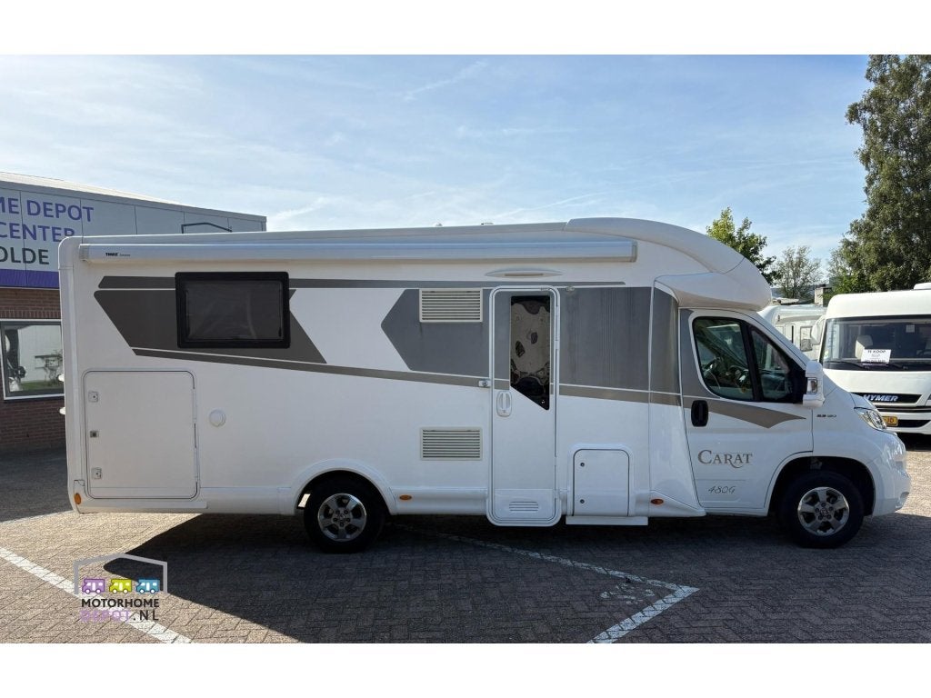 McLouis Carat 480 G Queensbed Bearlock, Caravans en Kamperen, Campers, Luifel, Bedrijf, L-zit, 7 tot 8 meter