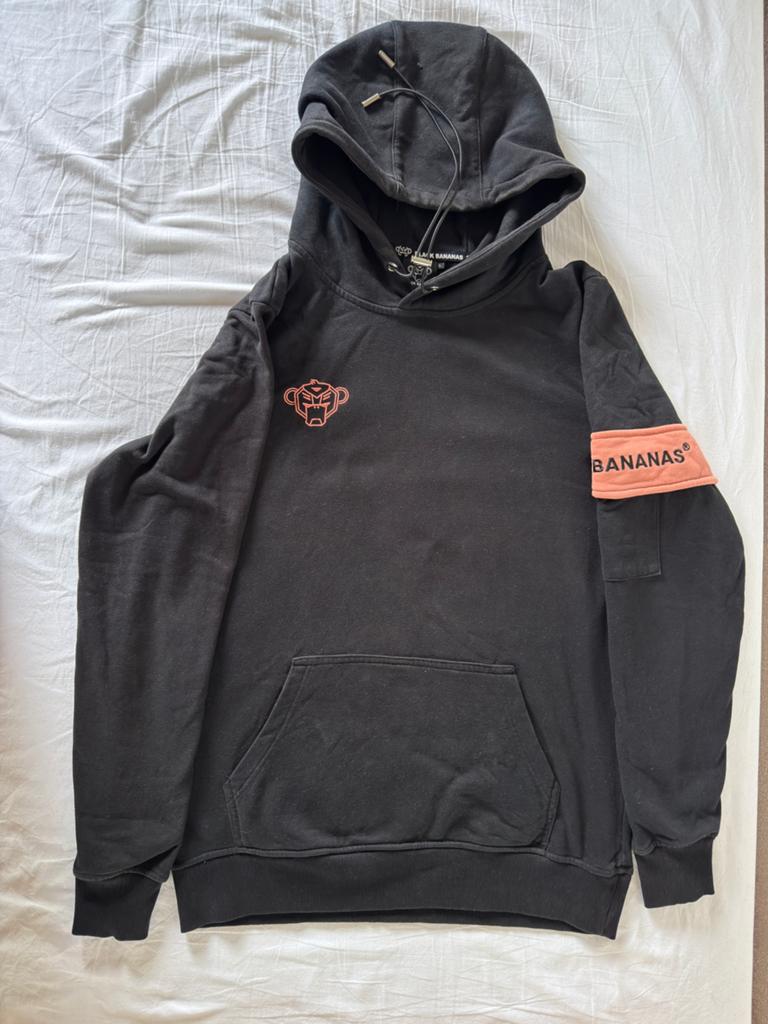 Hoodie Black Bananas, Ophalen, Zo goed als nieuw, Maat 52/54 (L), Zwart