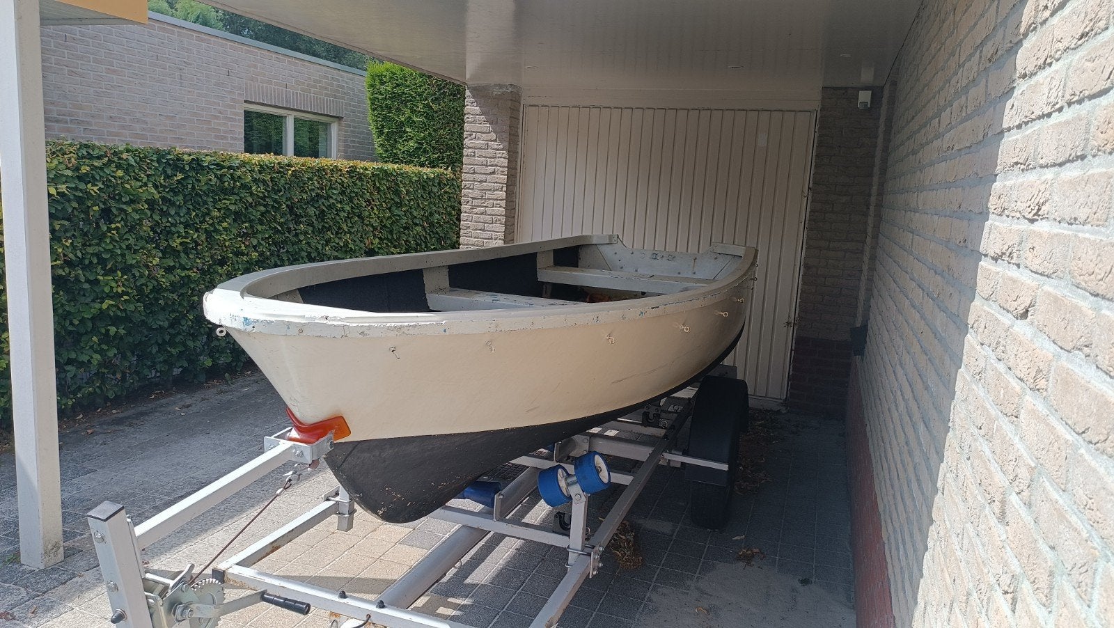 Boot met Yamaha 5pk en trailer, Watersport en Boten, Motorboten en Motorjachten, Overige merken, Gebruikt, Buitenboordmotor, Aluminium