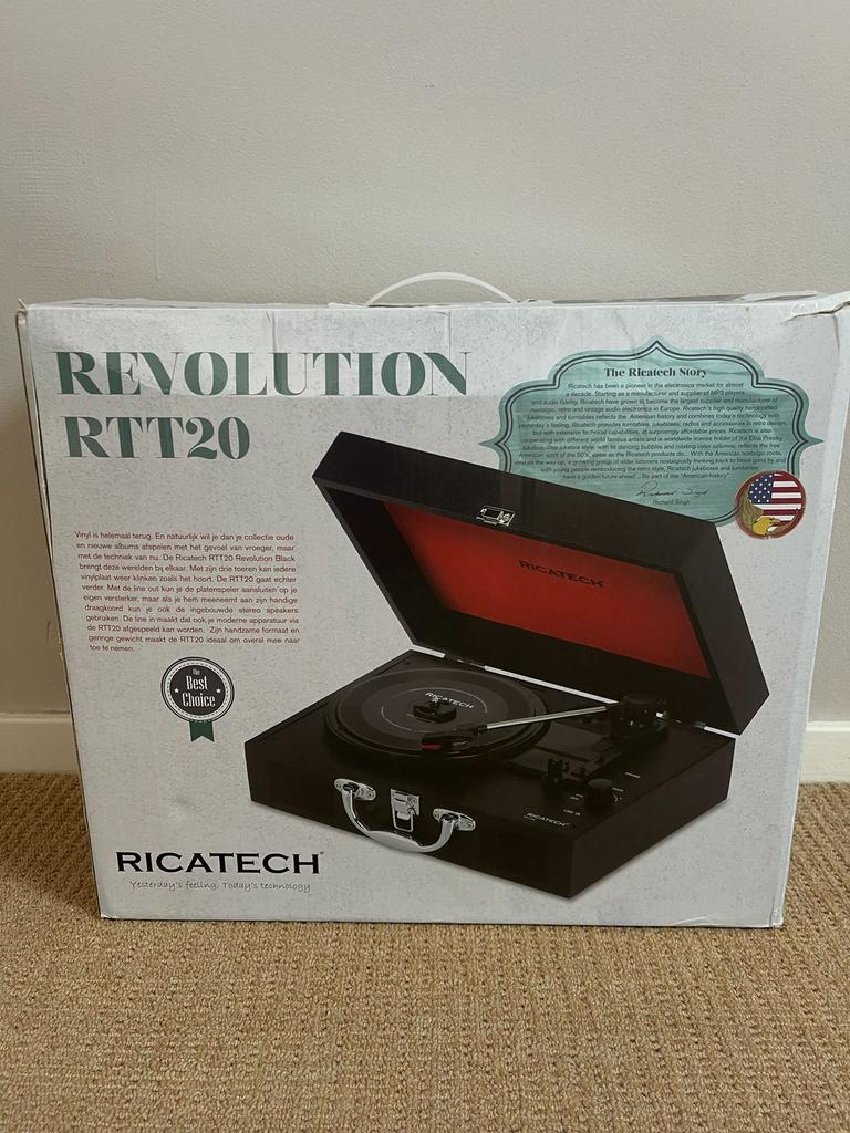 Platenspeler Revolution RTT20 Ricatech, Ophalen of Verzenden, Zo goed als nieuw, Overige merken