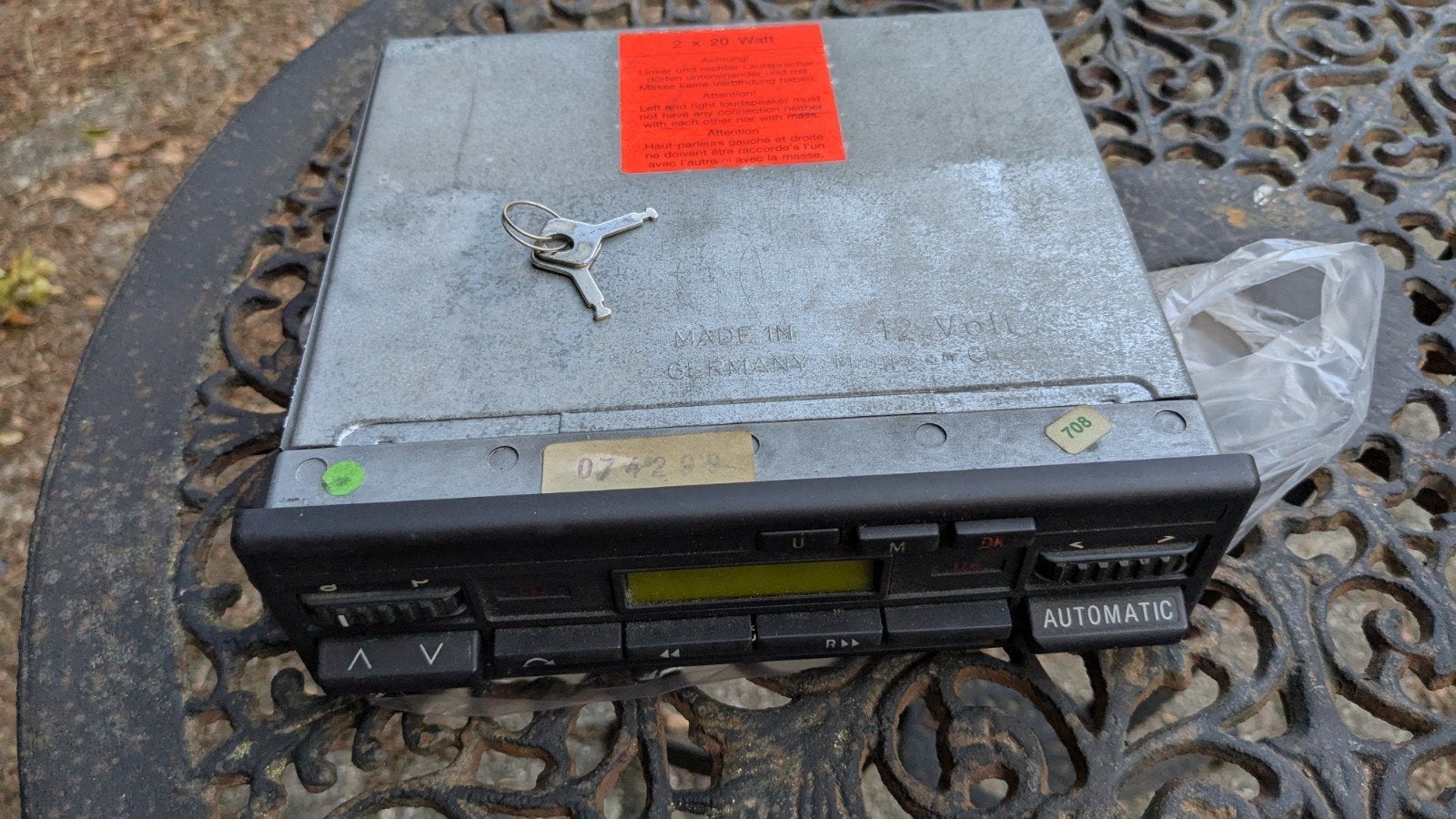 Orginele radio Mercedes 190e (W201), Ophalen, Gebruikt