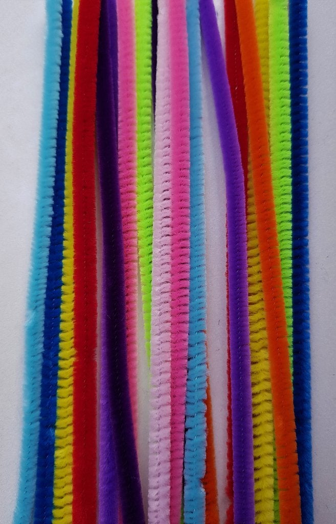 Chenilledraad assorti van 25 cm of 50 cm lang, Verzenden, Nieuw, Linschoten, Ck