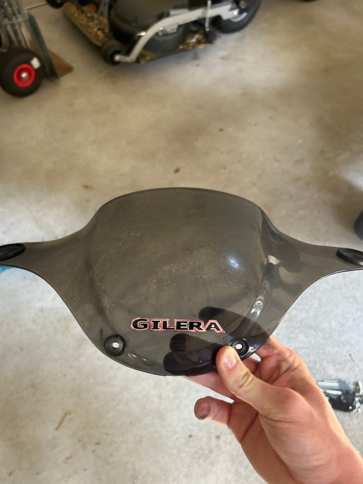 Gilera Runner laag windscherm - Origineel, Verzenden, Gebruikt, Overige typen, Gilera