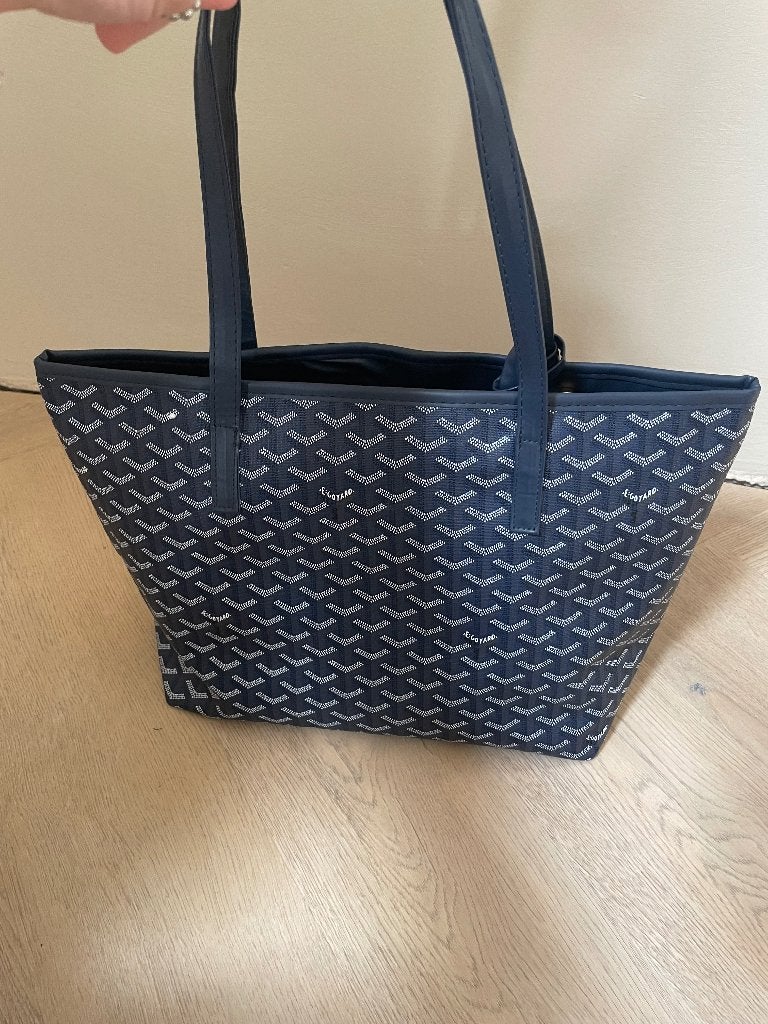 Goyard bag blue medium canvas, Sieraden, Tassen en Uiterlijk, Tassen | Damestassen, Ophalen of Verzenden, Zo goed als nieuw, Blauw