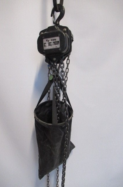 Kettingtakel 500 kilo 1/2 Ton 15 meter hijshoogte, Ophalen, Gebruikt, Handmatig