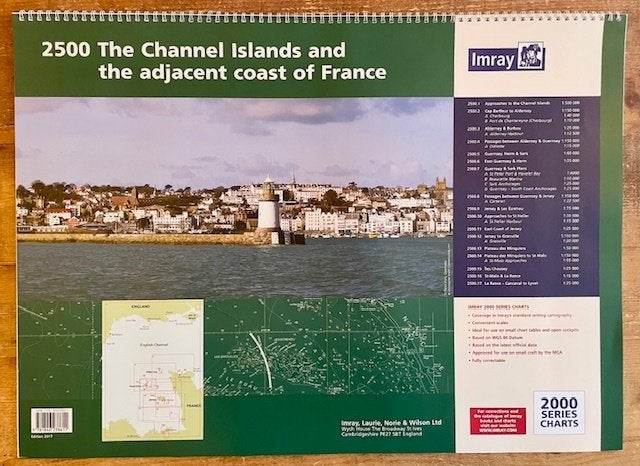 Imray 2500 The Channel Islands and the coast of France, Ophalen, Zo goed als nieuw, Boek of Waterkaart