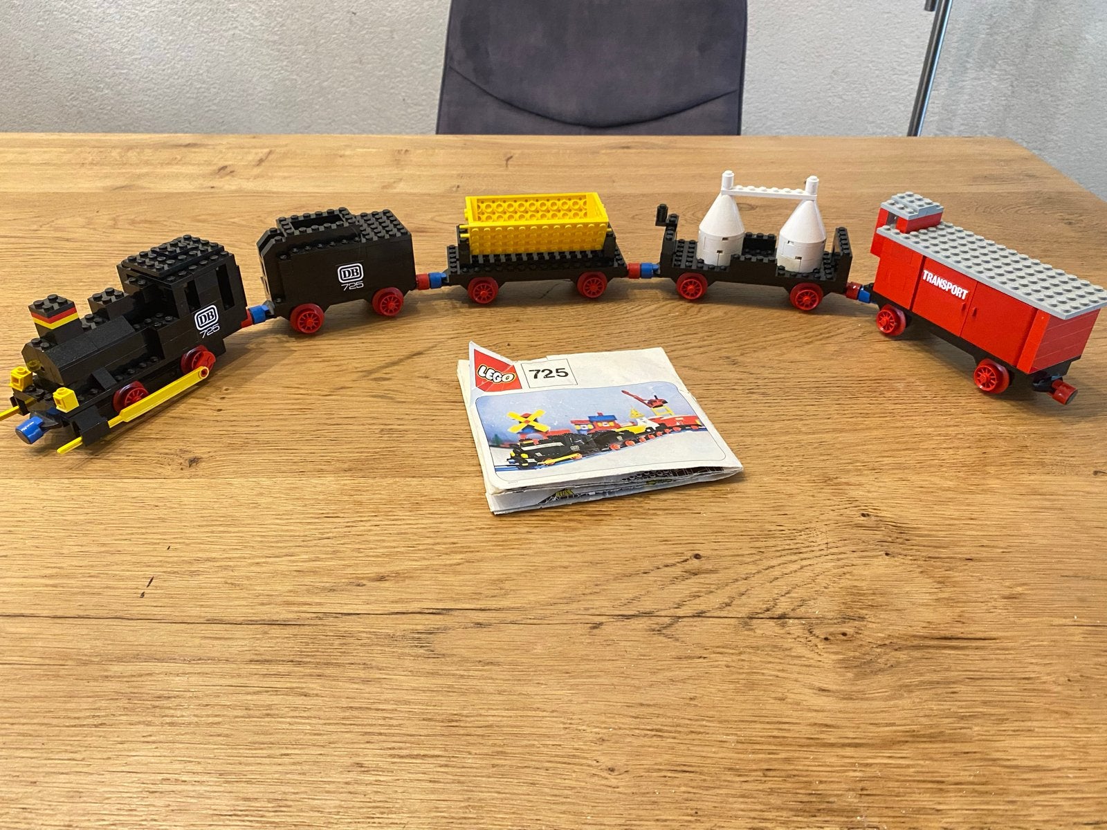 Lego 12v trein 725, Gebruikt, Overige thema's, Lego, Ophalen of Verzenden