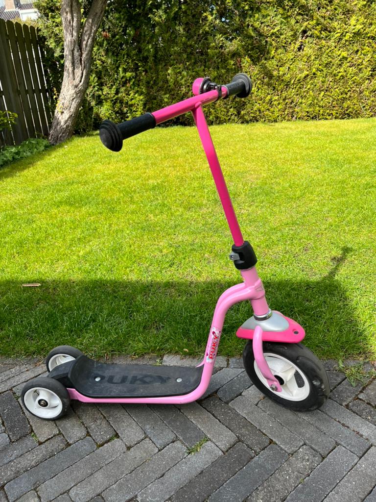 Puky step roze, Ophalen, Gebruikt, Gewone step