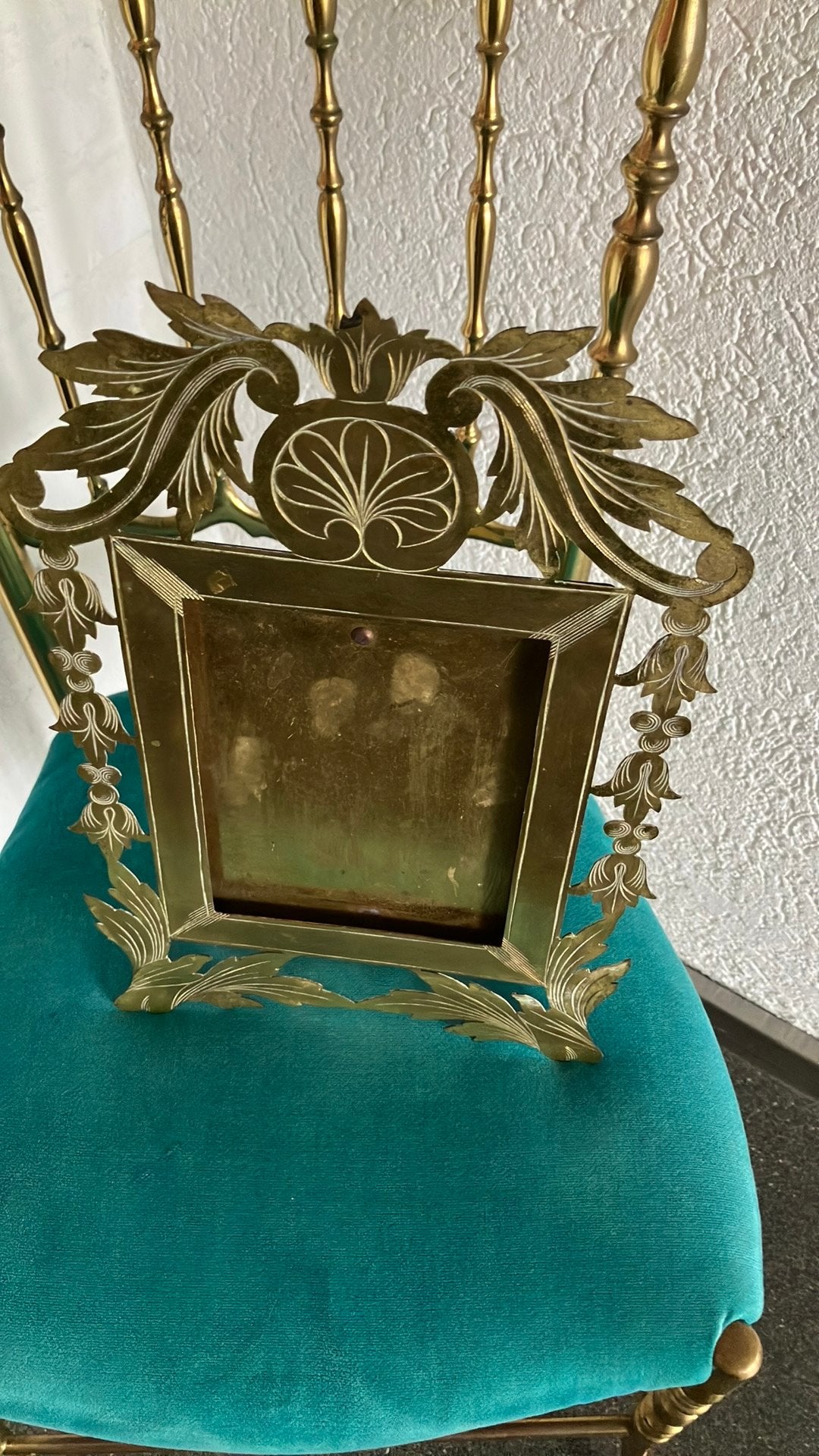 Antieke Jugendstil koperen fotolijst, Ophalen of Verzenden, Koper