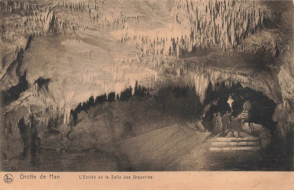 Grotte de Han  1925, Ophalen of Verzenden, 1920 tot 1940, Gelopen, Namen