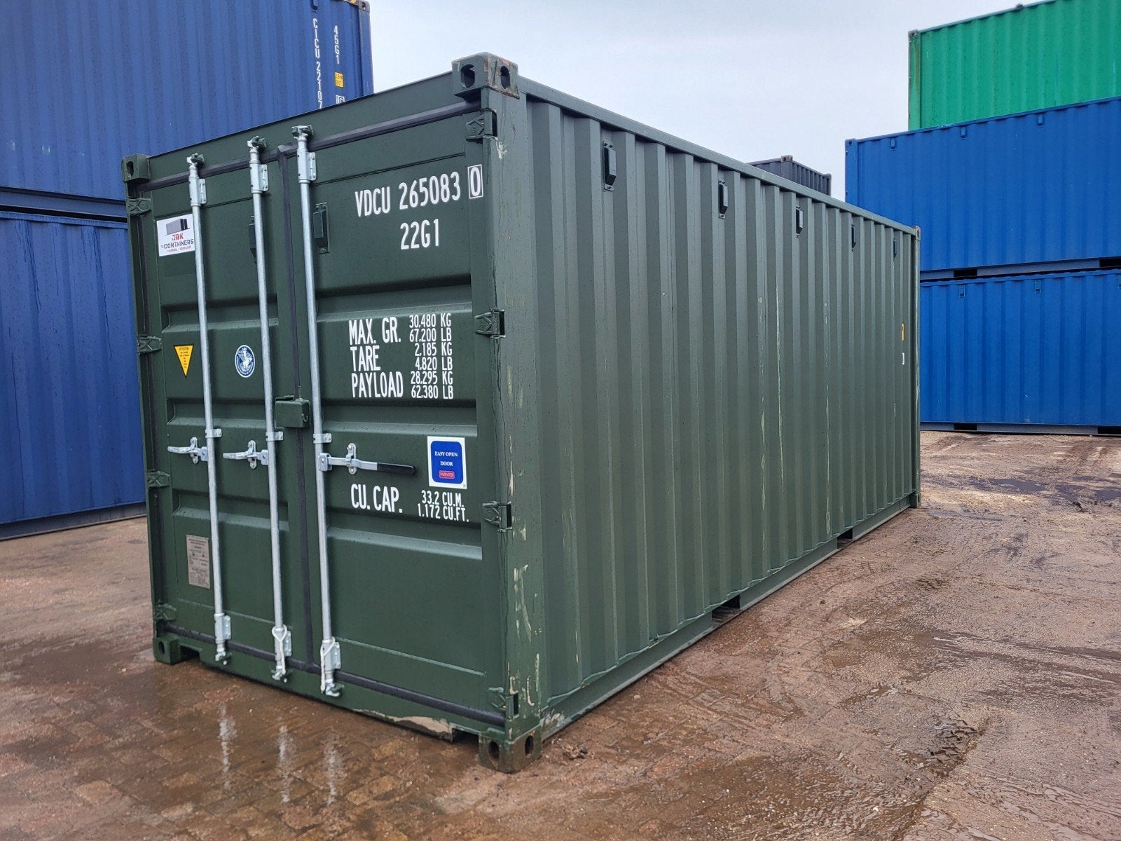 20ft container NIEUW | boerengroen | opslag | buitengebied, Zakelijke goederen, Machines en Bouw | Keten en Containers, Ophalen of Verzenden