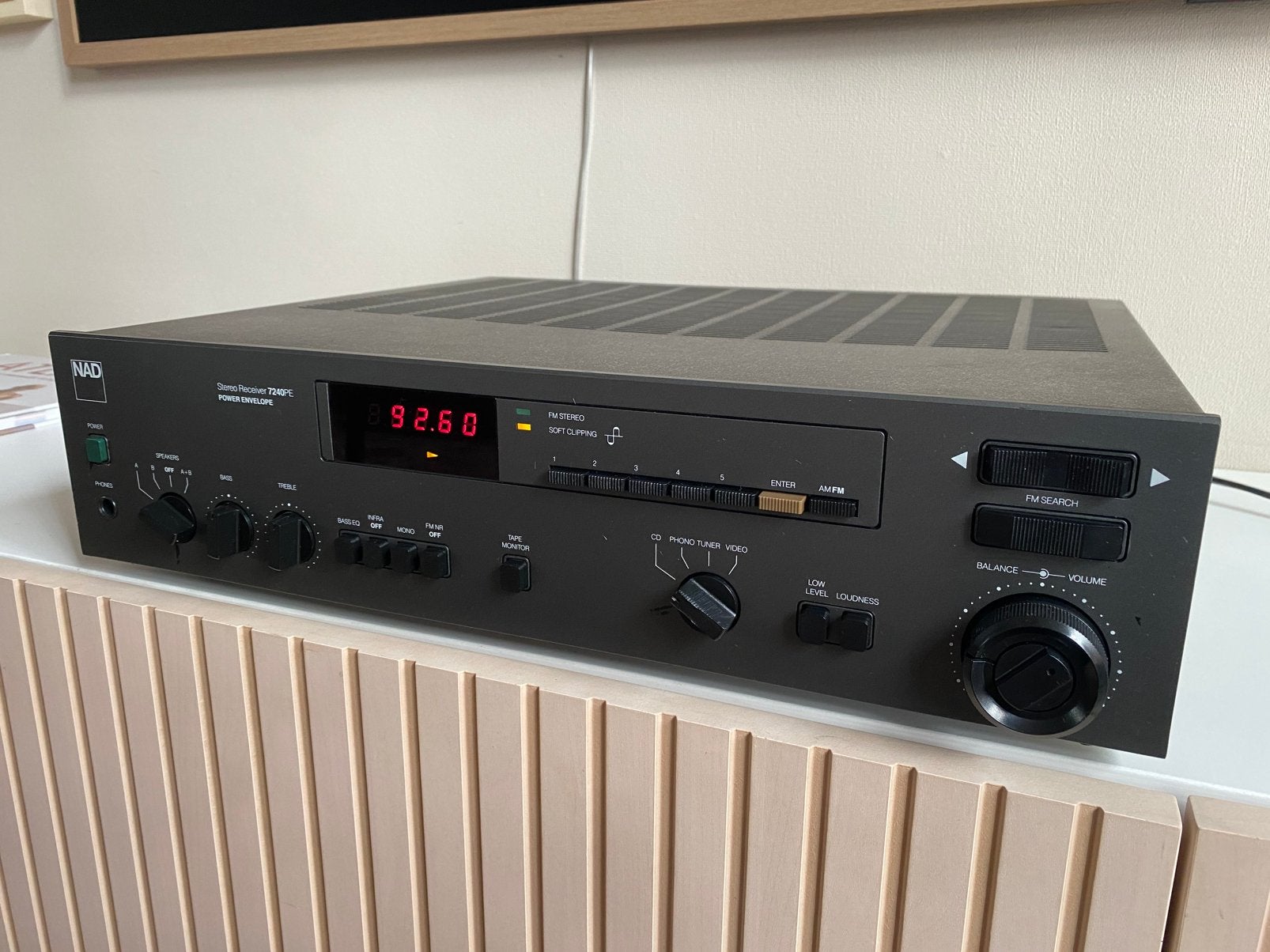 NAD 7240PE Stereo Receiver – Power Envelope, Gebruikt, Tuner of Radio, Losse componenten, Ophalen