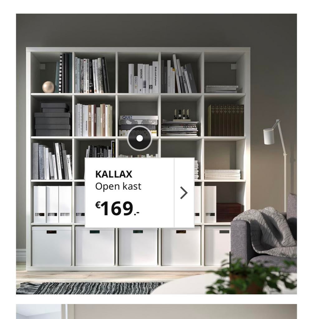 Ikea Kallax kast 5 x 5 vakken, Ophalen, Met plank(en), 150 tot 200 cm, Zo goed als nieuw