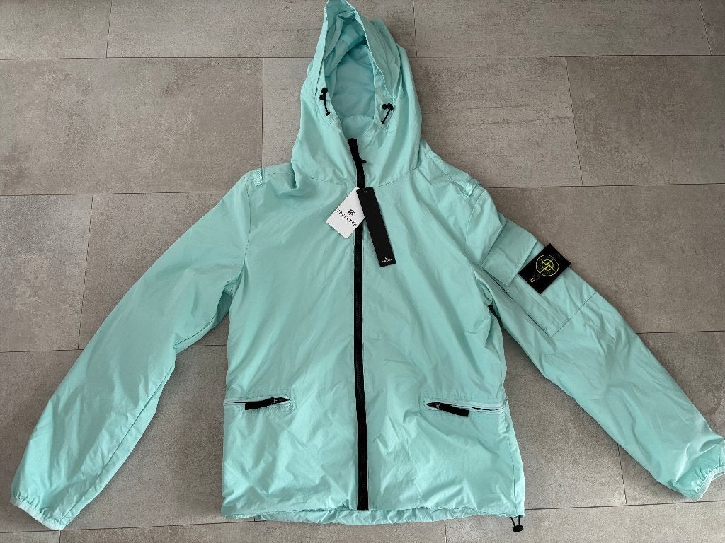 Stone Island windbreaker jas Turquoise, Kleding | Heren, Blauw, Nieuw, Overige maten, Ophalen of Verzenden