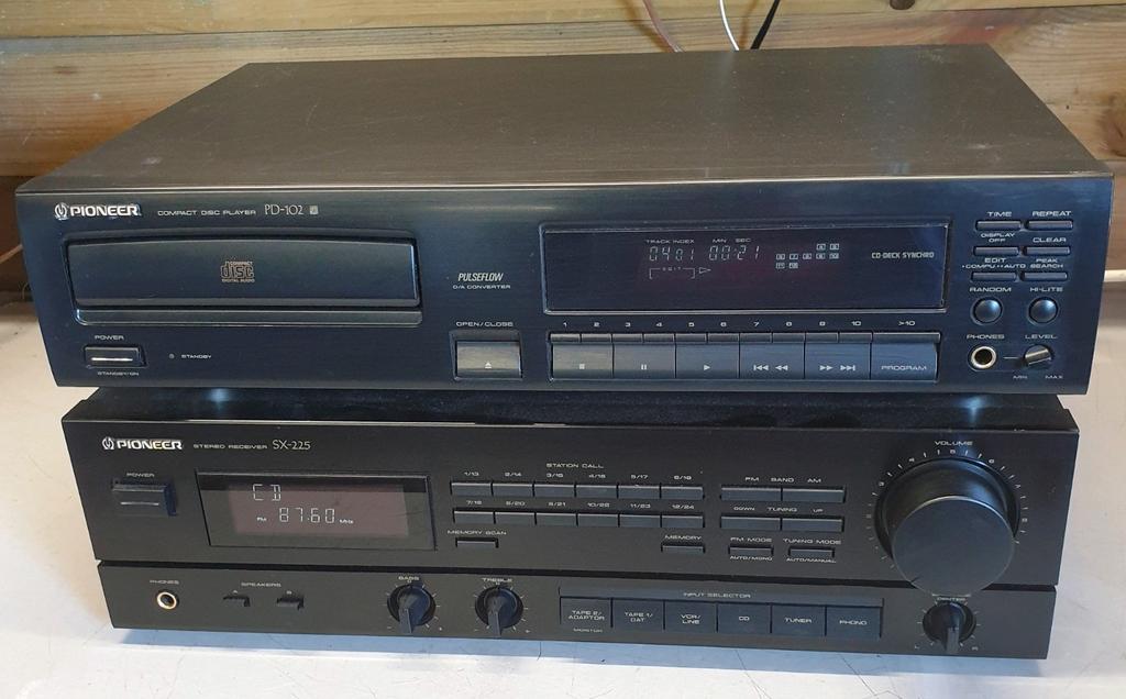 Pioneer receiver sx-225 + cd speler pd-102, Audio, Tv en Foto, Stereo-sets, Speakers, Pioneer, Ophalen of Verzenden