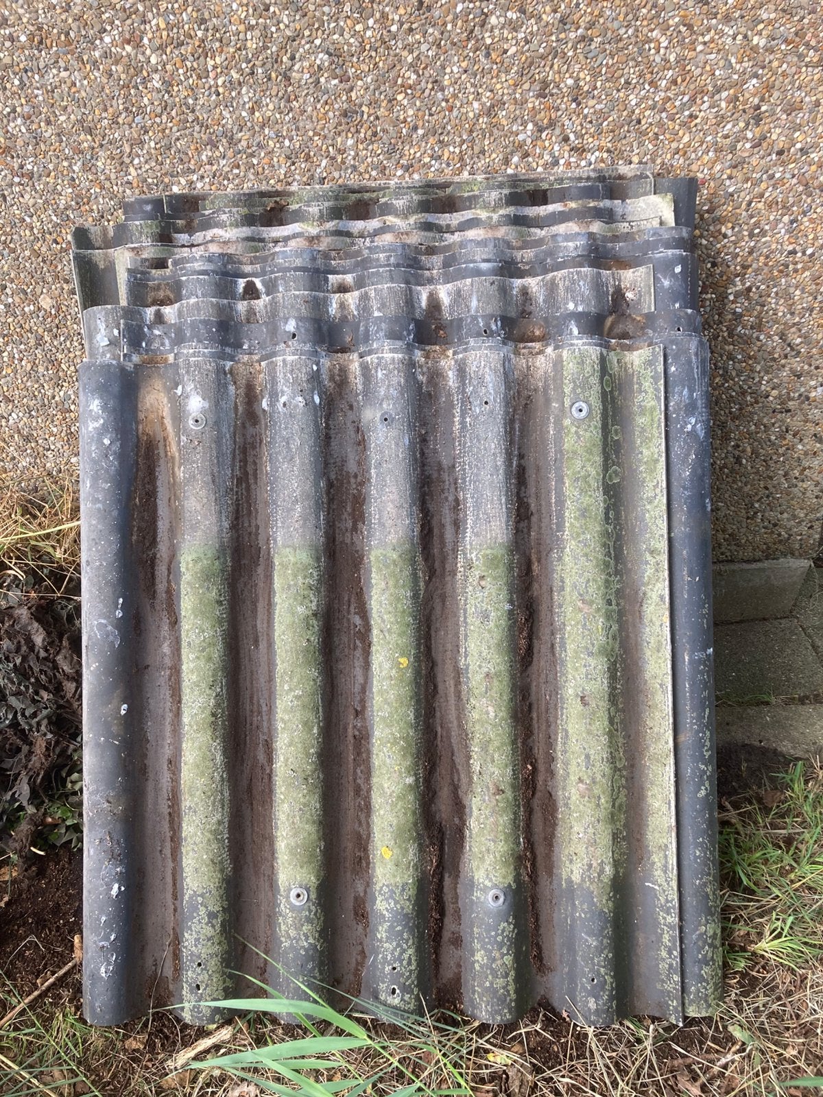 Dakplaten geen asbest, Doe-het-zelf en Verbouw, Zo goed als nieuw, 15 m² of meer, Metaal, Ophalen