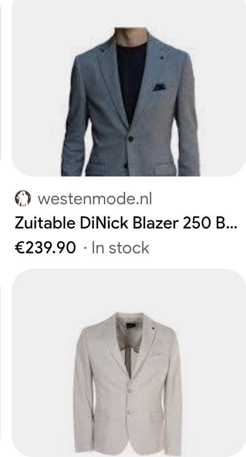 Zuitable Colbert Crème licht bruin Maat 54, Kleding | Heren, Kostuums en Colberts, Maat 52/54 (L), Beige, Ophalen of Verzenden