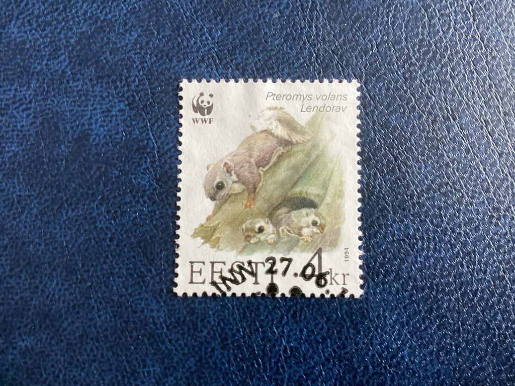 Estland 1994 WWF Vliegende Eekhoorn -Mi.232, Ophalen of Verzenden, Gestempeld