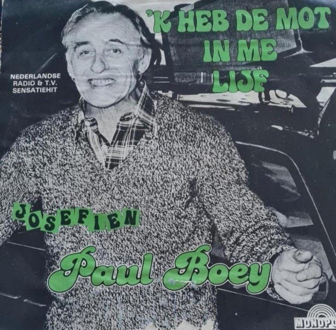 PAUL BOEY - "K HEB DE MOT IN ME LIJF, Ophalen of Verzenden, Gebruikt, Nederlandstalig