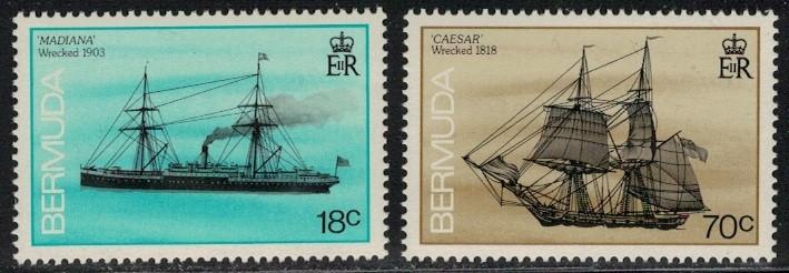 S339 Bermuda 530/31 postfris Schepen, Verzenden, Postfris, Overige thema's