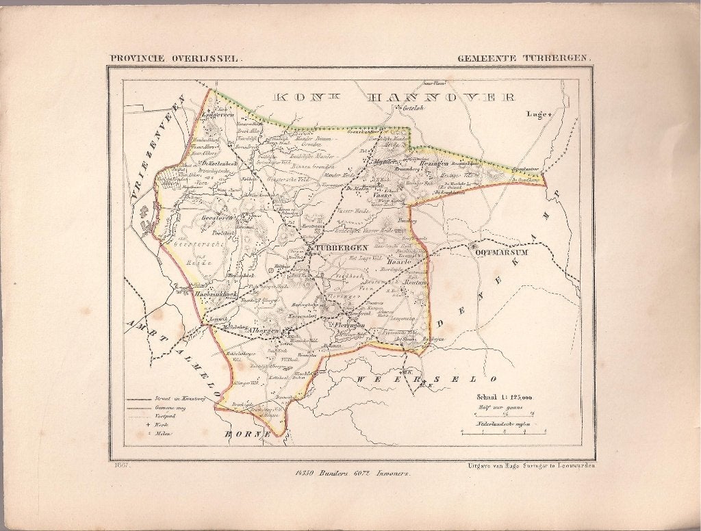 Gemeente Tubbergen, Kuyper kaartje. 1867