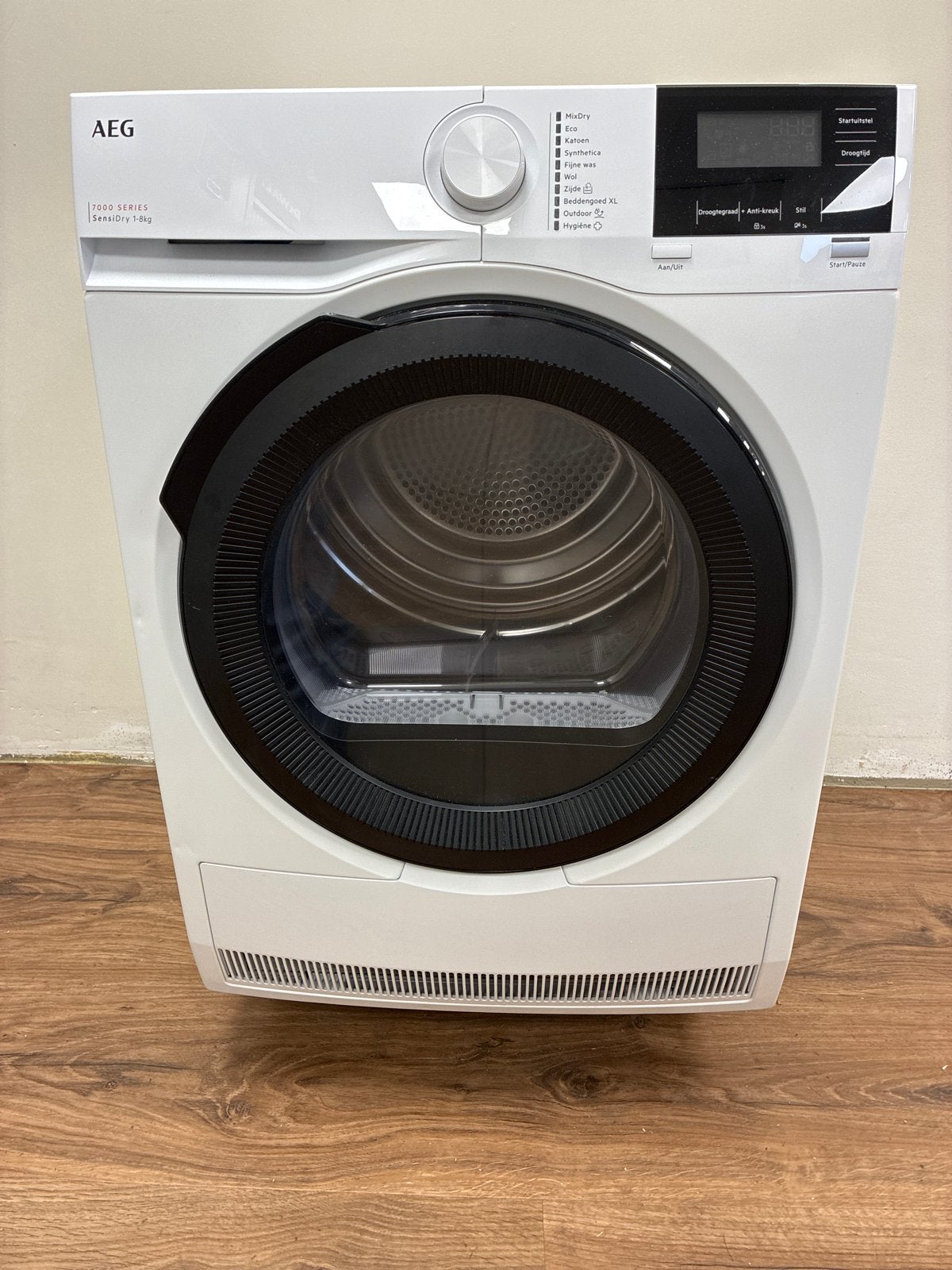 AEG 7000 SERIES SensiDry 8kg Warmtepompdroger, Witgoed en Apparatuur, Ophalen, 6 tot 8 kg, Zo goed als nieuw, 85 tot 90 cm