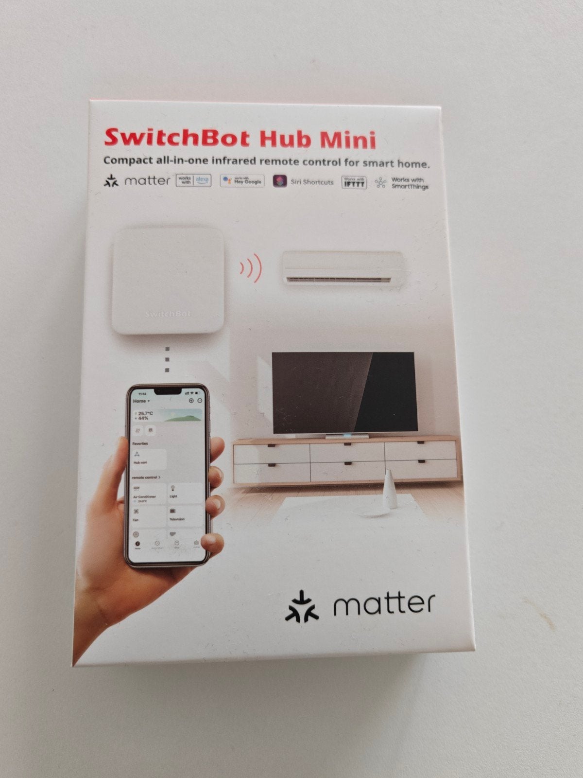 SwitchBot Hub Mini - Compacte IR afstandsbediening, Ophalen of Verzenden, Nieuw