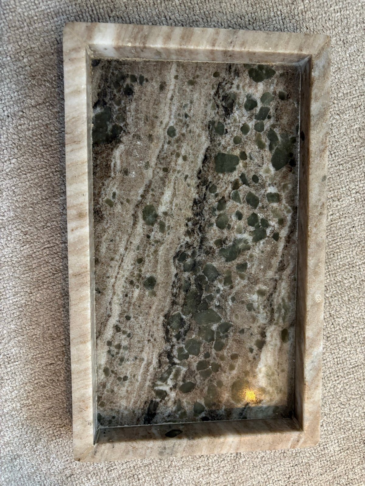 Stijlvol Marmeren Plateau - Perfect voor Decoratie, Huis en Inrichting, Ophalen of Verzenden, Zo goed als nieuw, Dienblad, Rechthoekig