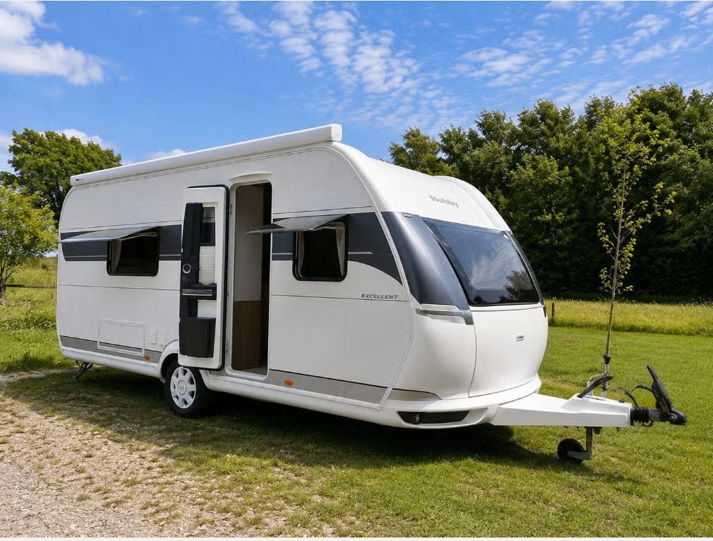 Hobby 540 WLU 2022 | Mover | Luifel | 1e Eigenaar, Caravans en Kamperen, Rondzit, Hobby, Bedrijf, 2 aparte bedden