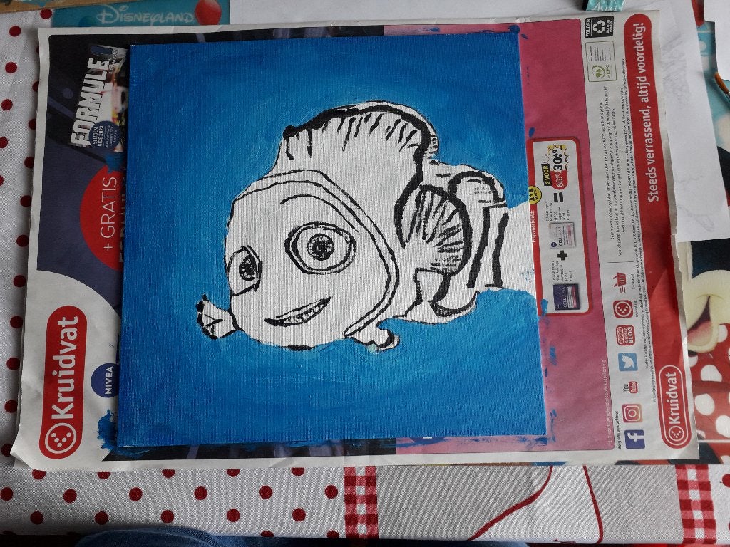 Nemo Disney geschilderd., Ophalen, Overige figuren, Nieuw, Overige typen