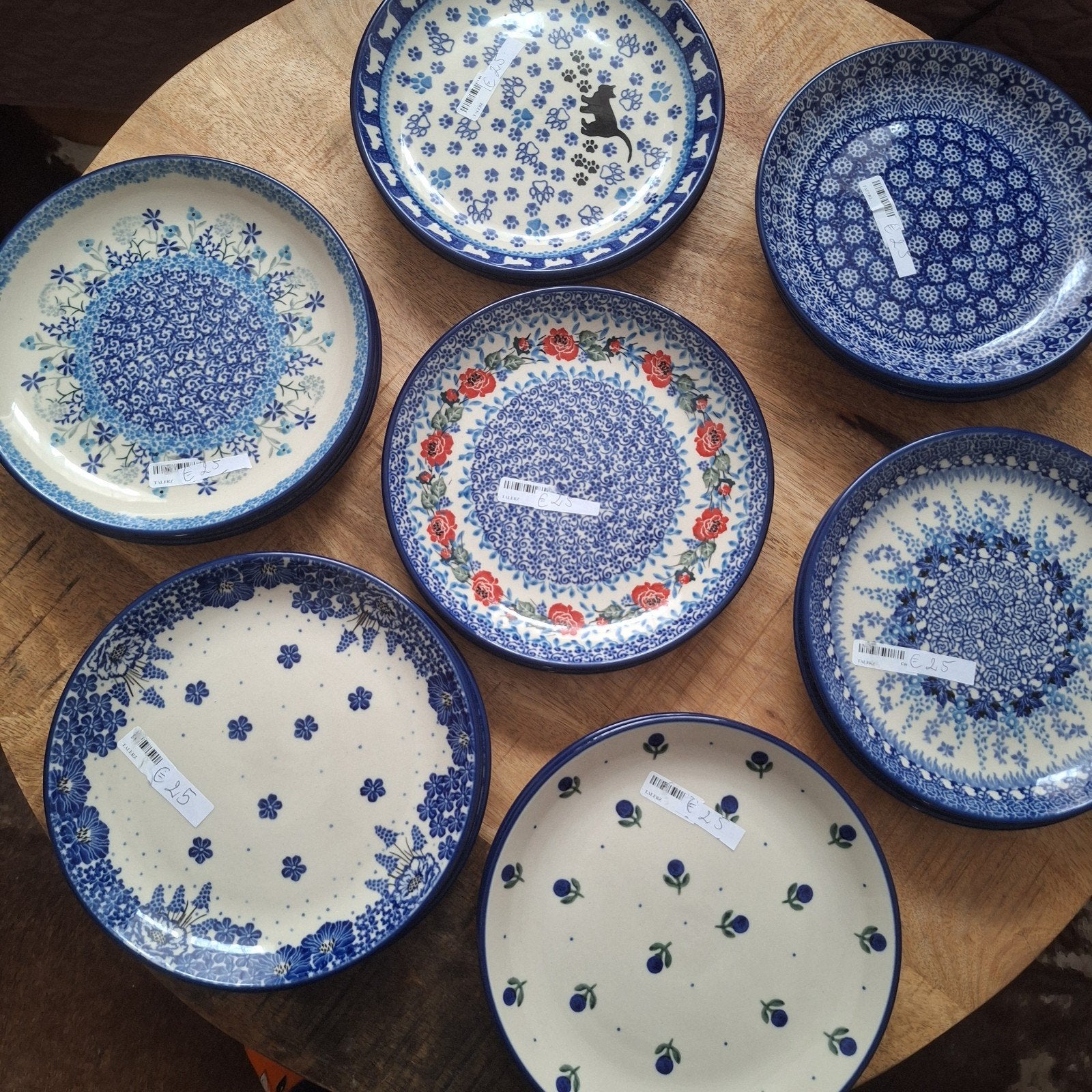 Lunchborden 19,5 cm Bunzlau Castle Pools keramiek-nieuw, Overige merken, Keramiek, Nieuw, Ophalen of Verzenden