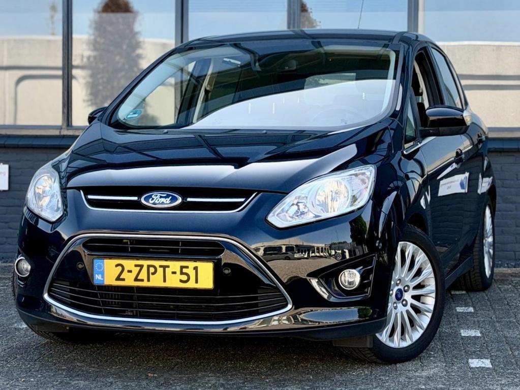 Ford C-MAX 1.0 Edition Plus |Clima |CruiseC |Nieuwe APK, Euro 5, Gebruikt, Zwart, Origineel Nederlands