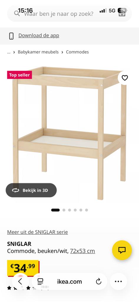 Ikea commode zo goed als nieuw, 50 tot 70 cm, Ophalen of Verzenden, Zo goed als nieuw, 75 tot 100 cm