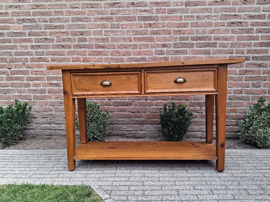Sidetable, Ophalen, Gebruikt, 100 tot 150 cm, Grenenhout