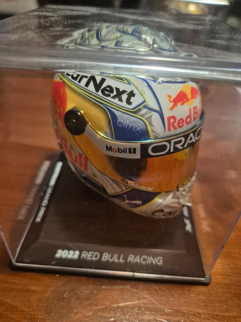 Max Verstappen Red Bull Racing 2022 F1 helm schaalmodel, Ophalen of Verzenden, Zo goed als nieuw, Formule 1