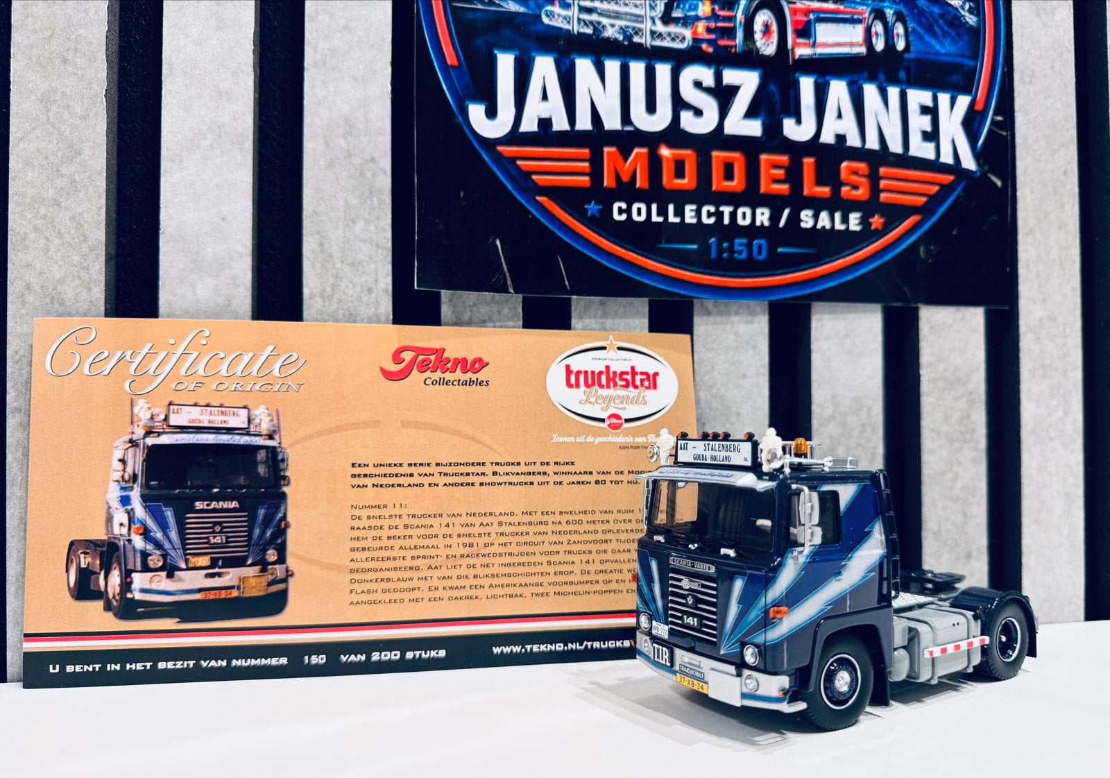 Tekno Scania 141 Aat Stalenberg Truckstar Legends, Verzenden, Zo goed als nieuw, Bus of Vrachtwagen, Tekno