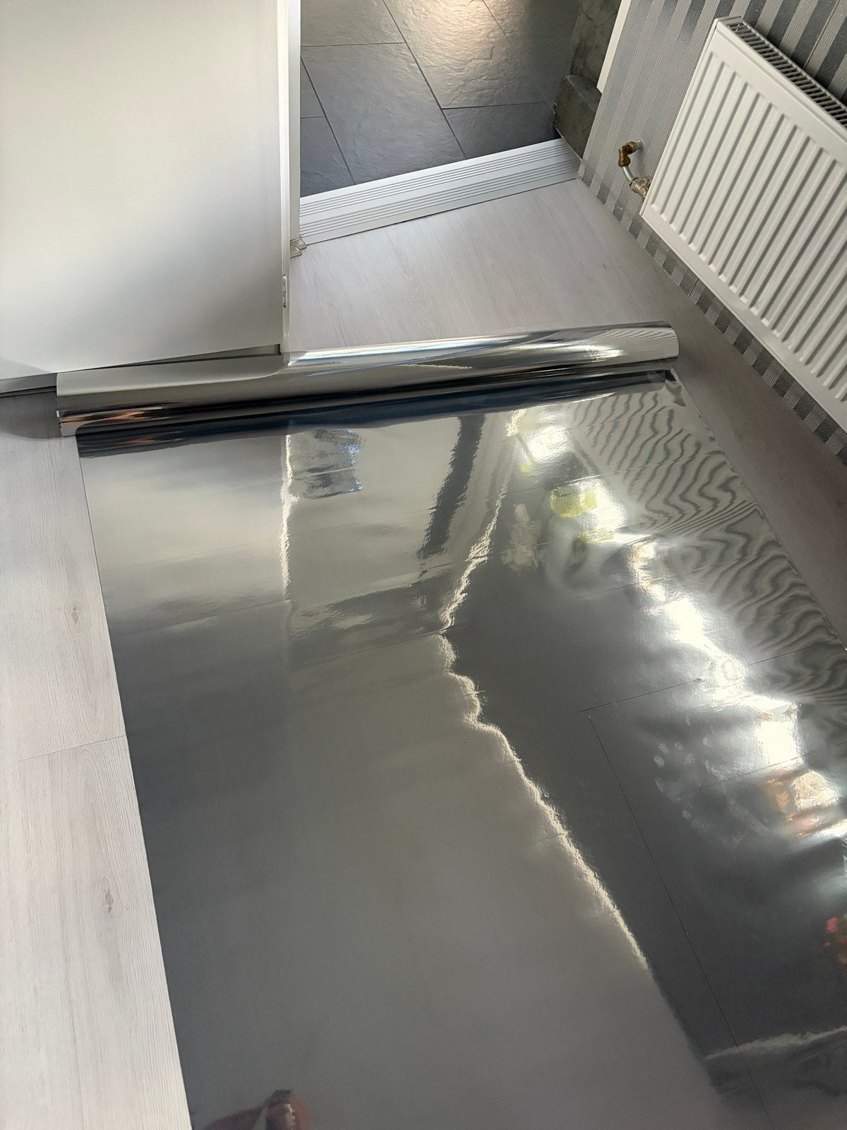 Raamfolie spiegelend - 116 cm breed, Ophalen, Nieuw, 5 tot 10 m², Folie