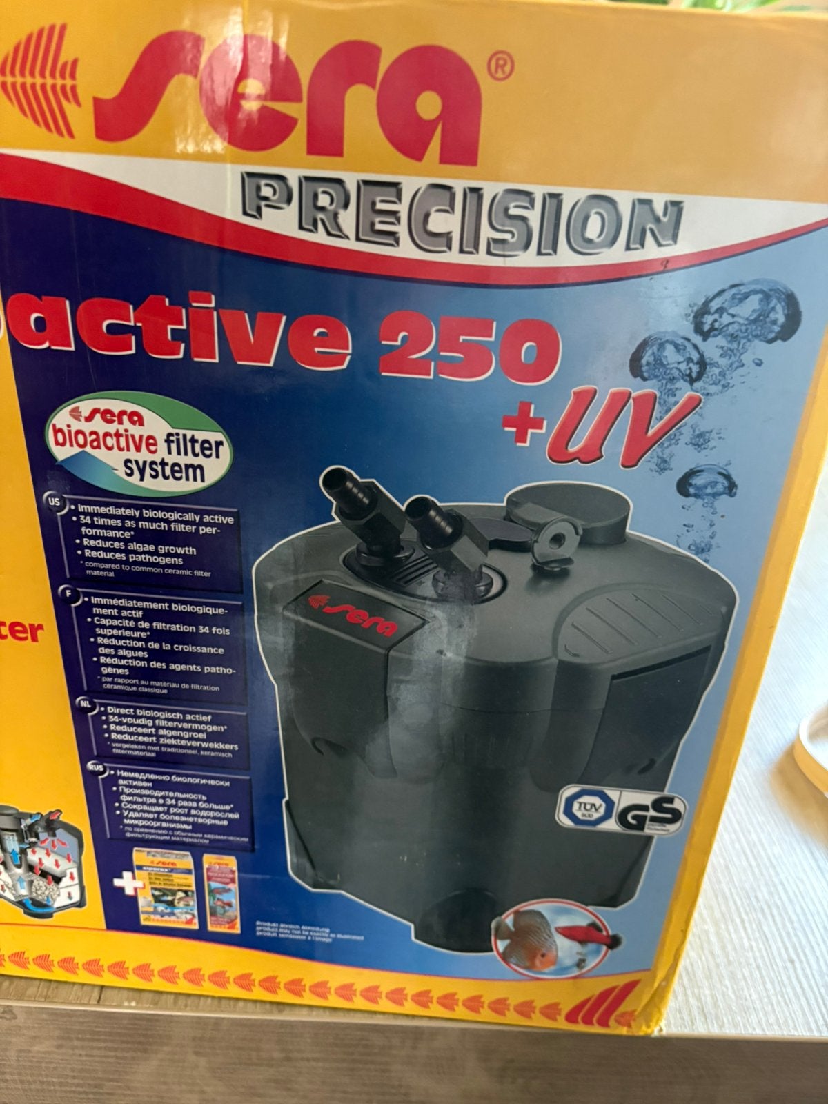 Te koop fil bioactive 250 +uv, Dieren en Toebehoren, Ophalen of Verzenden, Pomp, Gebruikt, Sera