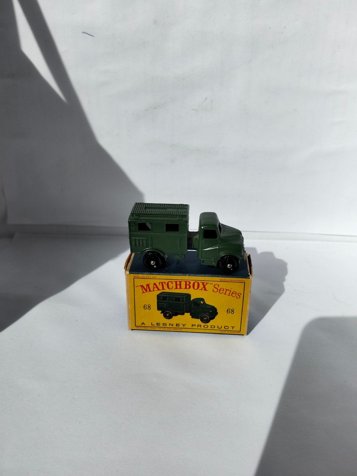 matchbox lesney nr68A Austin radio truck & RARE D-box.
MINT, Ophalen of Verzenden, Zo goed als nieuw, Bus of Vrachtwagen, Lesney