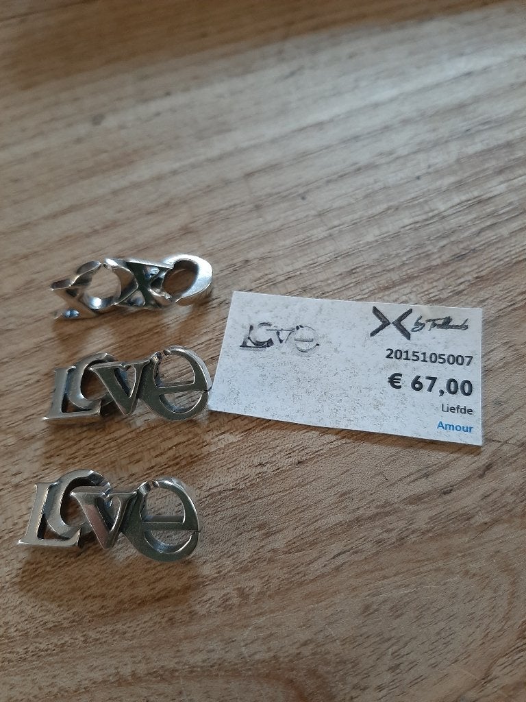 Trollbeads schakel love en xoxo, Ophalen of Verzenden, Nieuw, Zilver, Trollbeads