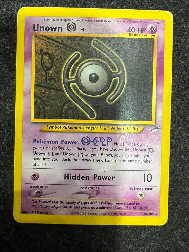 Unown Neo Destiny #28/105, Ophalen, Zo goed als nieuw