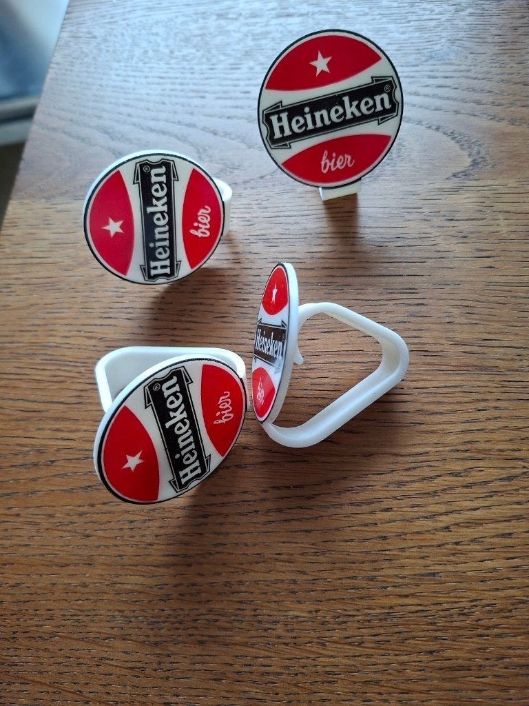 4 x Heineken bier tafellaken klem, Ophalen of Verzenden, Zo goed als nieuw, Overige typen, Heineken