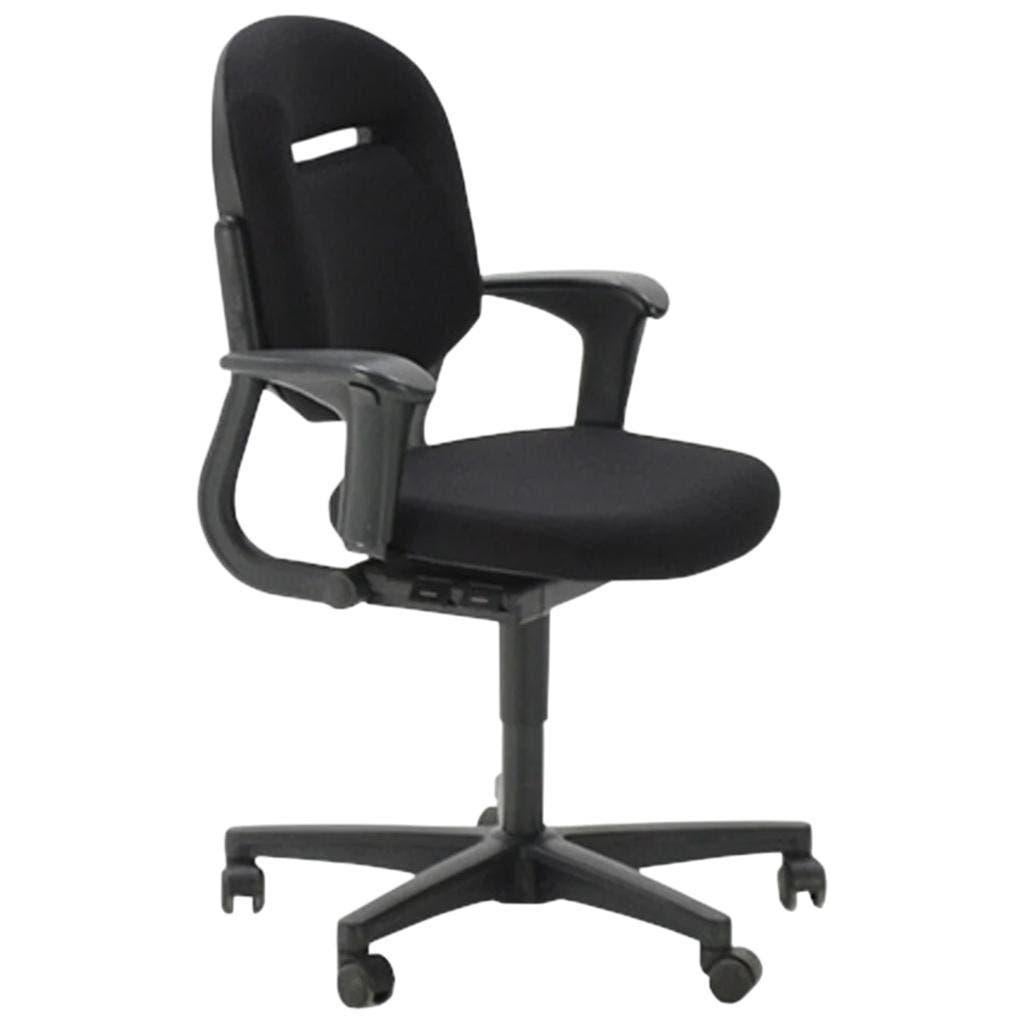 Ahrend 220 Bureaustoel Zwart Nieuwe Stoffering, Huis en Inrichting, Bureaustoelen, Gebruikt, Zwart, Ophalen of Verzenden, Bureaustoel