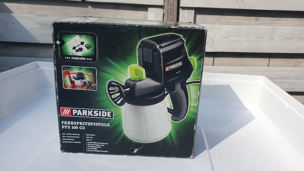 Parkside Verfspuitpistool, nieuw ongebruikt, Ophalen of Verzenden, Nieuw, Acrylverf
