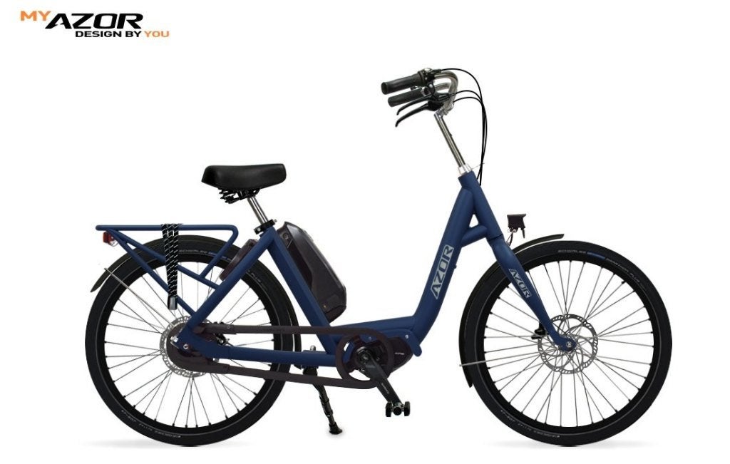 Azor elburg ebike fiets extra lage instap en kleine wielen, Minder dan 47 cm, Ophalen, Nieuw, Overige merken