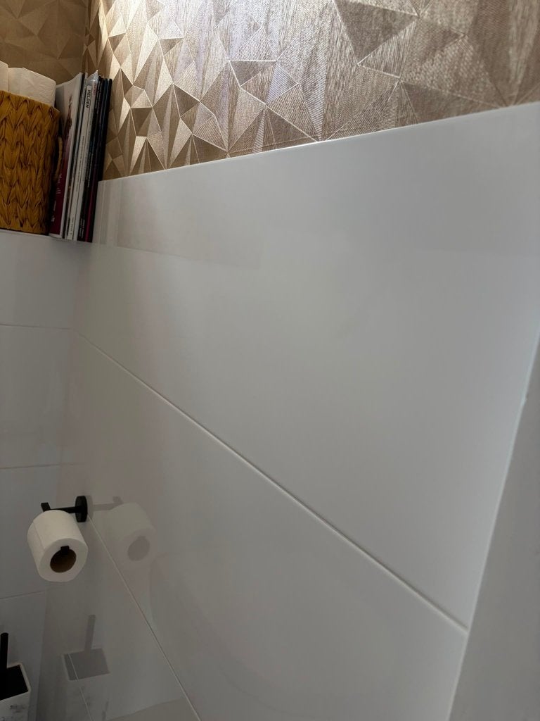 Witte glanzende tegels 90x30, Ophalen, 60 cm of meer, Nieuw, Minder dan 5 m²